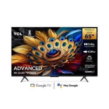 Televisor TCL 65" Pulgadas - 165 Cm 4K-UHD QLED - Smart Tv - Google Tv