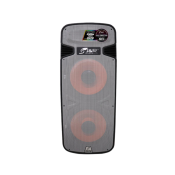 Cabina De Sonido Activa Doble Recargable 15" JyR J5154 - Negro